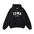 Collection 9 Iowa Oversize Fleeced Hoodie - Black front