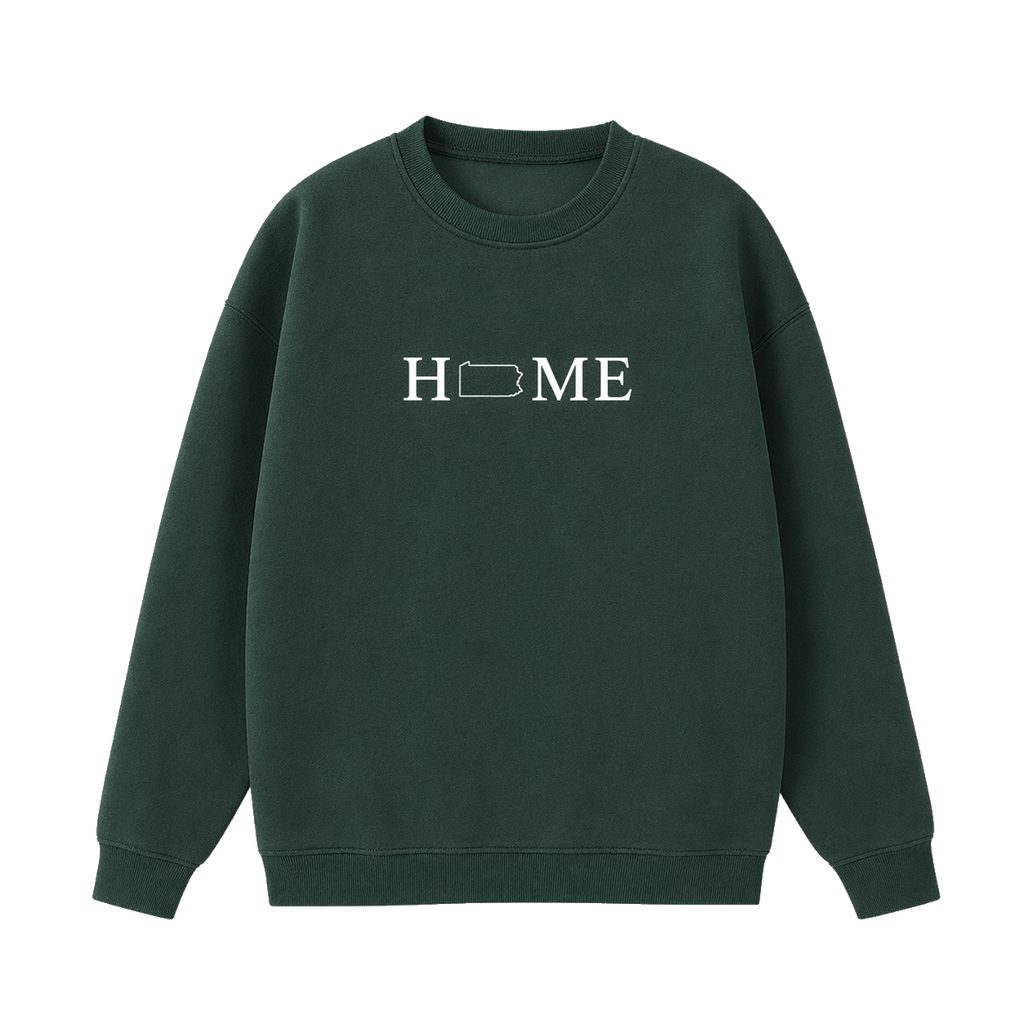 Collection 5 Pennsylvania Essential Heavyweight Crewneck Sweatshirt - Dark Green front