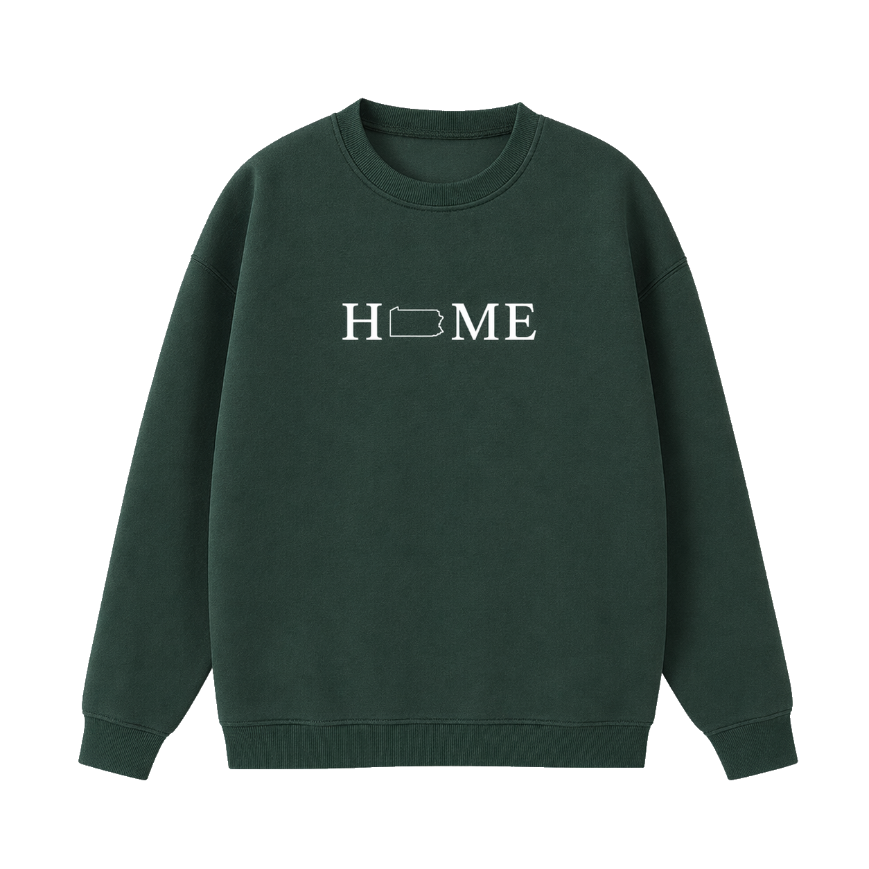 Collection 5 Pennsylvania Essential Heavyweight Crewneck Sweatshirt - Dark Green front