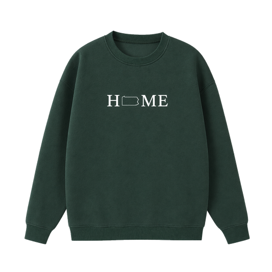 Collection 5 Pennsylvania Essential Heavyweight Crewneck Sweatshirt - Dark Green front
