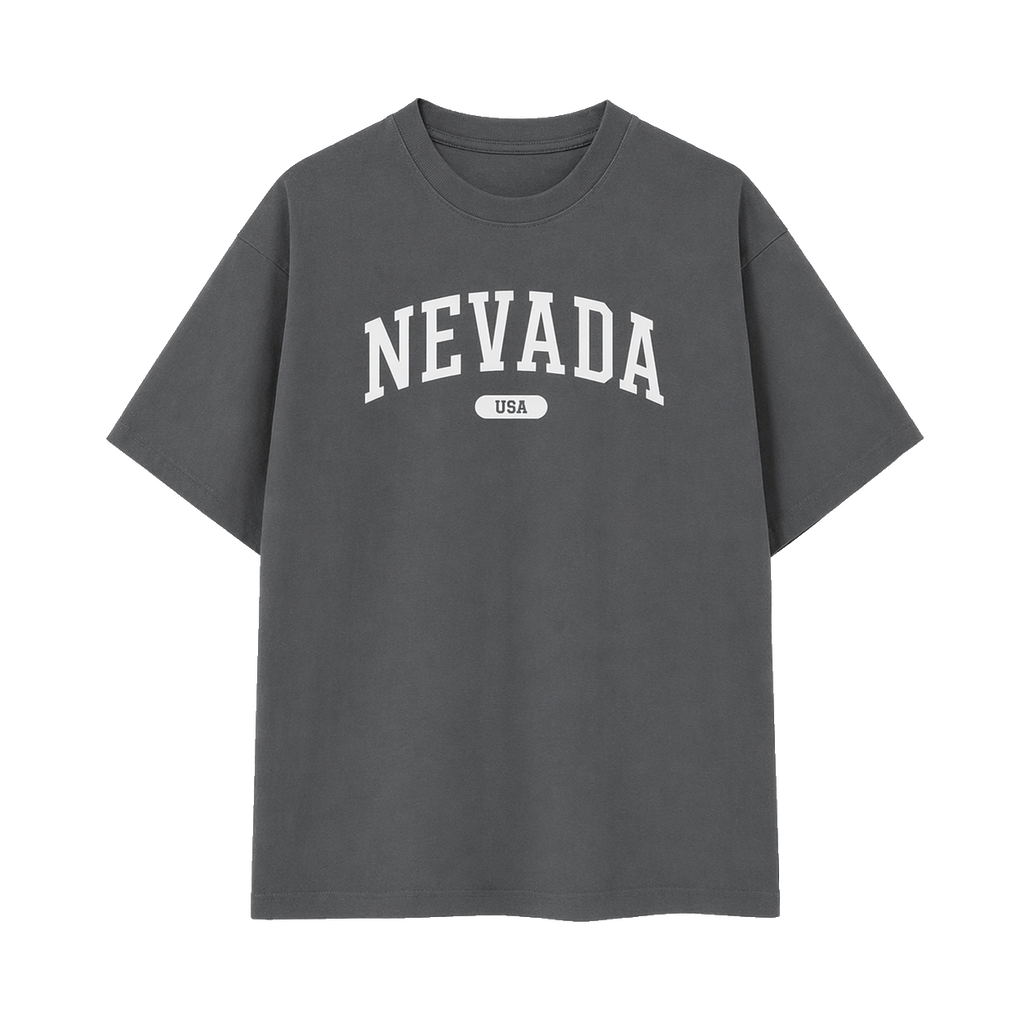 Collection 4 Nevada Essential Cotton T-Shirt - Dark Gray front