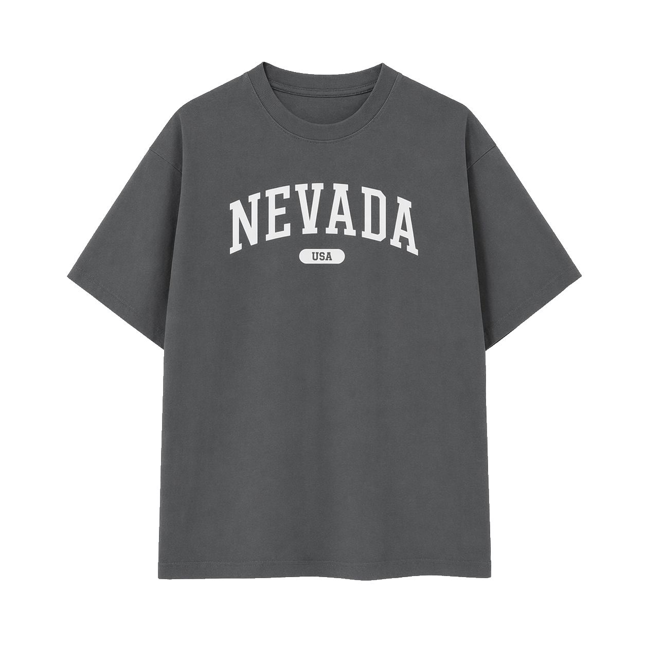 Collection 4 Nevada Essential Cotton T-Shirt - Dark Gray front