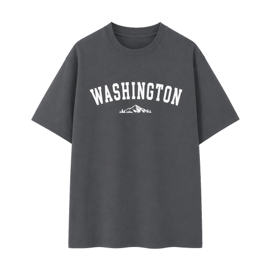 Collection 9 Washington Essential Cotton T-Shirt - Dark Gray front