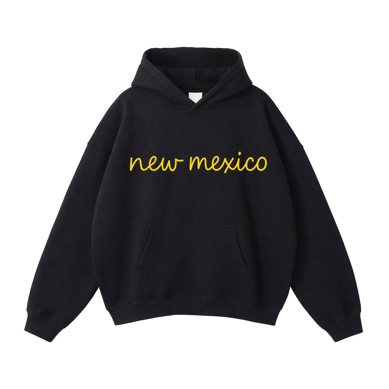 Collection 3 New Mexico Oversize Fleeced Hoodie - Black front