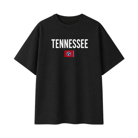 Collection 7 Tennessee Essential Cotton T-Shirt - Black front