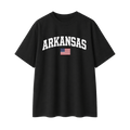 Collection 2 Arkansas Essential Cotton T-Shirt - Black front