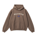 Collection 6 Wyoming Oversize Fleeced Hoodie - Brown front