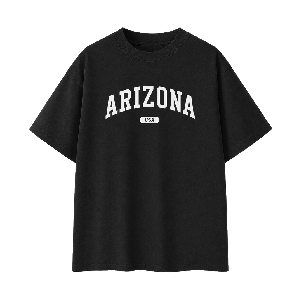 Collection 4 Arizona Essential Cotton T-Shirt - Black front