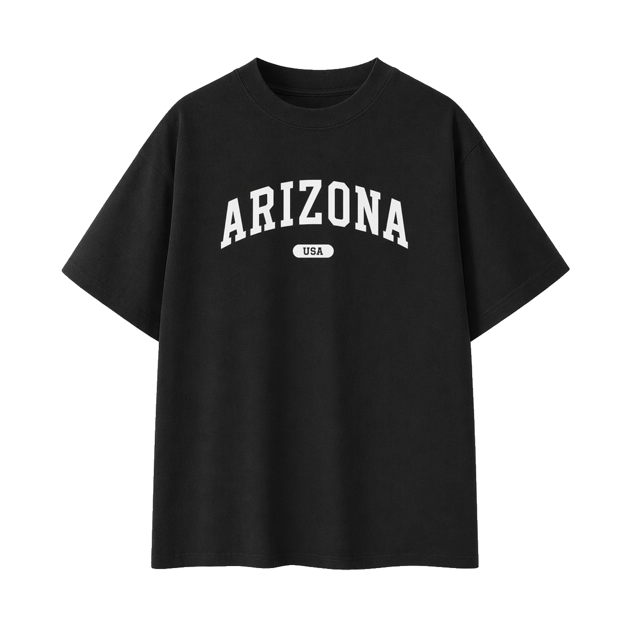 Collection 4 Arizona Essential Cotton T-Shirt - Black front