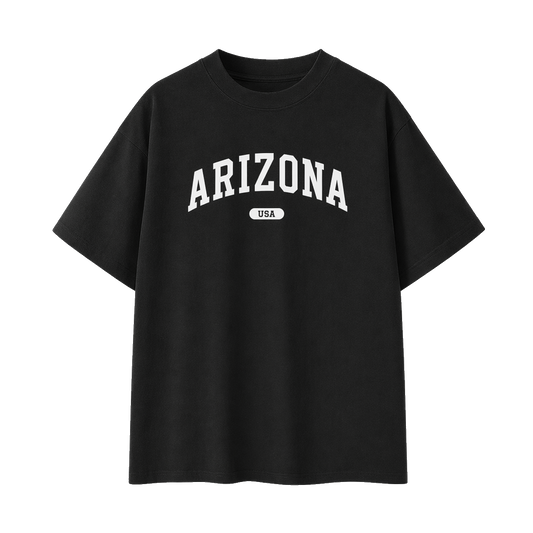 Collection 4 Arizona Essential Cotton T-Shirt - Black front