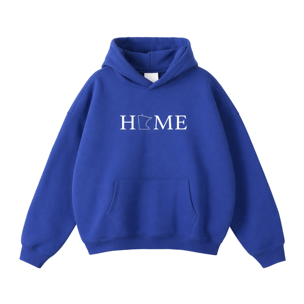 Collection 5 Minnesota Oversize Fleeced Hoodie - Klein Blue front