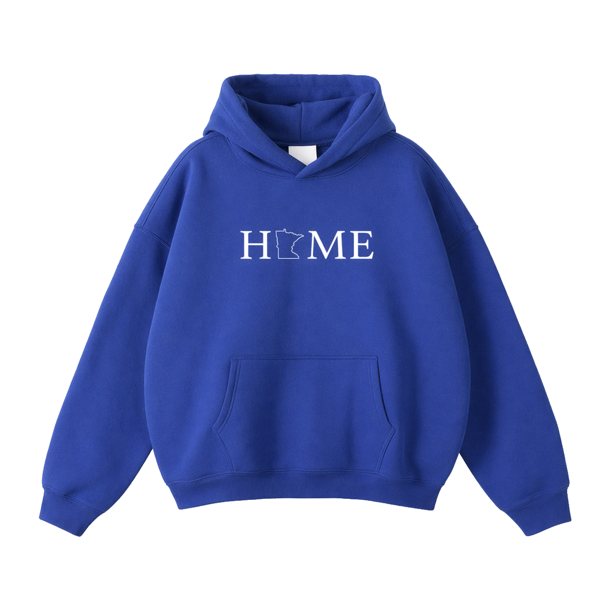 Collection 5 Minnesota Oversize Fleeced Hoodie - Klein Blue front