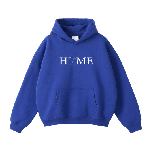 Collection 5 Minnesota Oversize Fleeced Hoodie - Klein Blue front