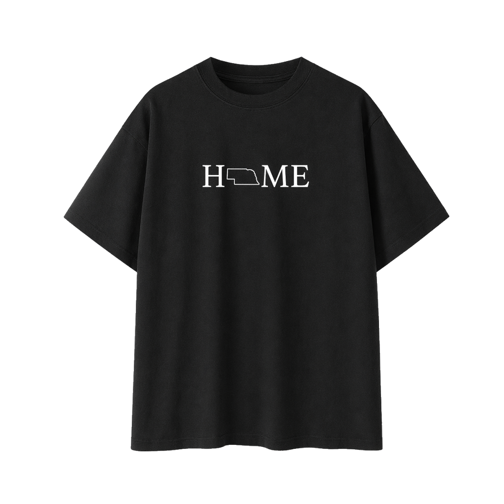 Collection 5 Nebraska Essential Cotton T-Shirt - Black front