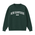 Collection 4 New Hampshire Essential Heavyweight Crewneck Sweatshirt - Dark Green front