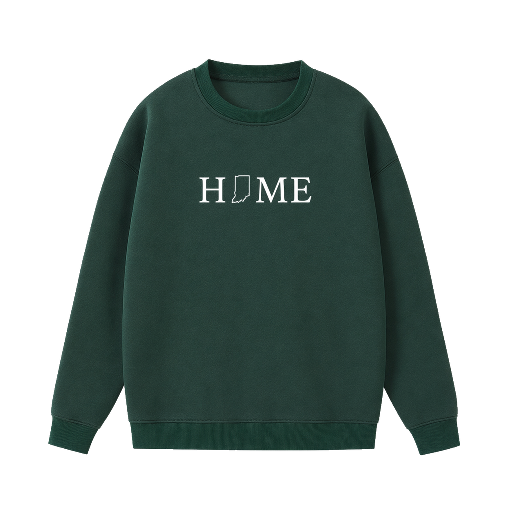 Collection 5 Indiana Essential Heavyweight Crewneck Sweatshirt - Dark Green front