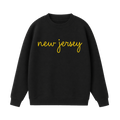 Collection 3 New Jersey Essential Heavyweight Crewneck Sweatshirt - Black front