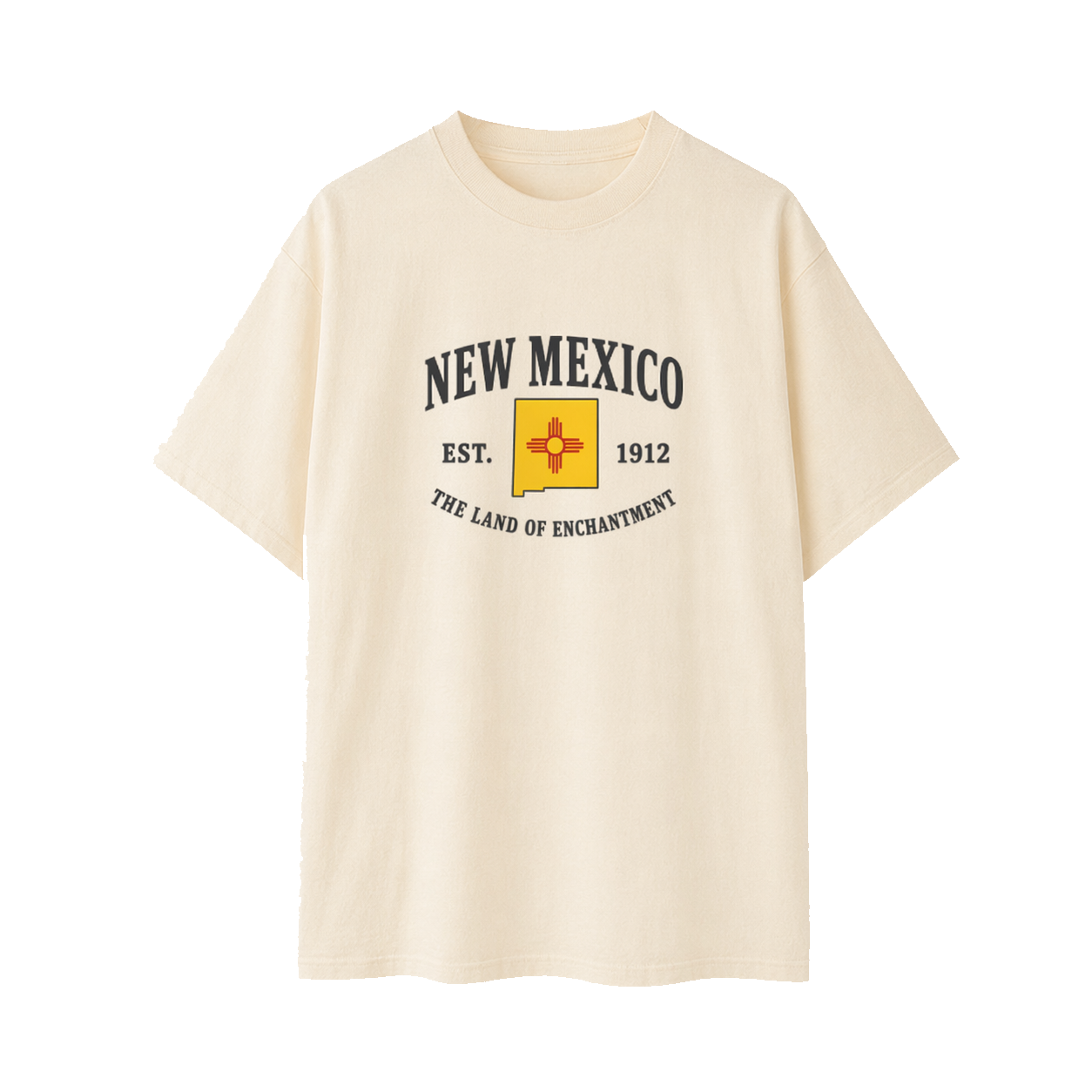 Collection 8 New Mexico Essential Cotton T-Shirt - Apricot front