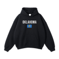 Collection 7 Oklahoma Oversize Fleeced Hoodie - Black front