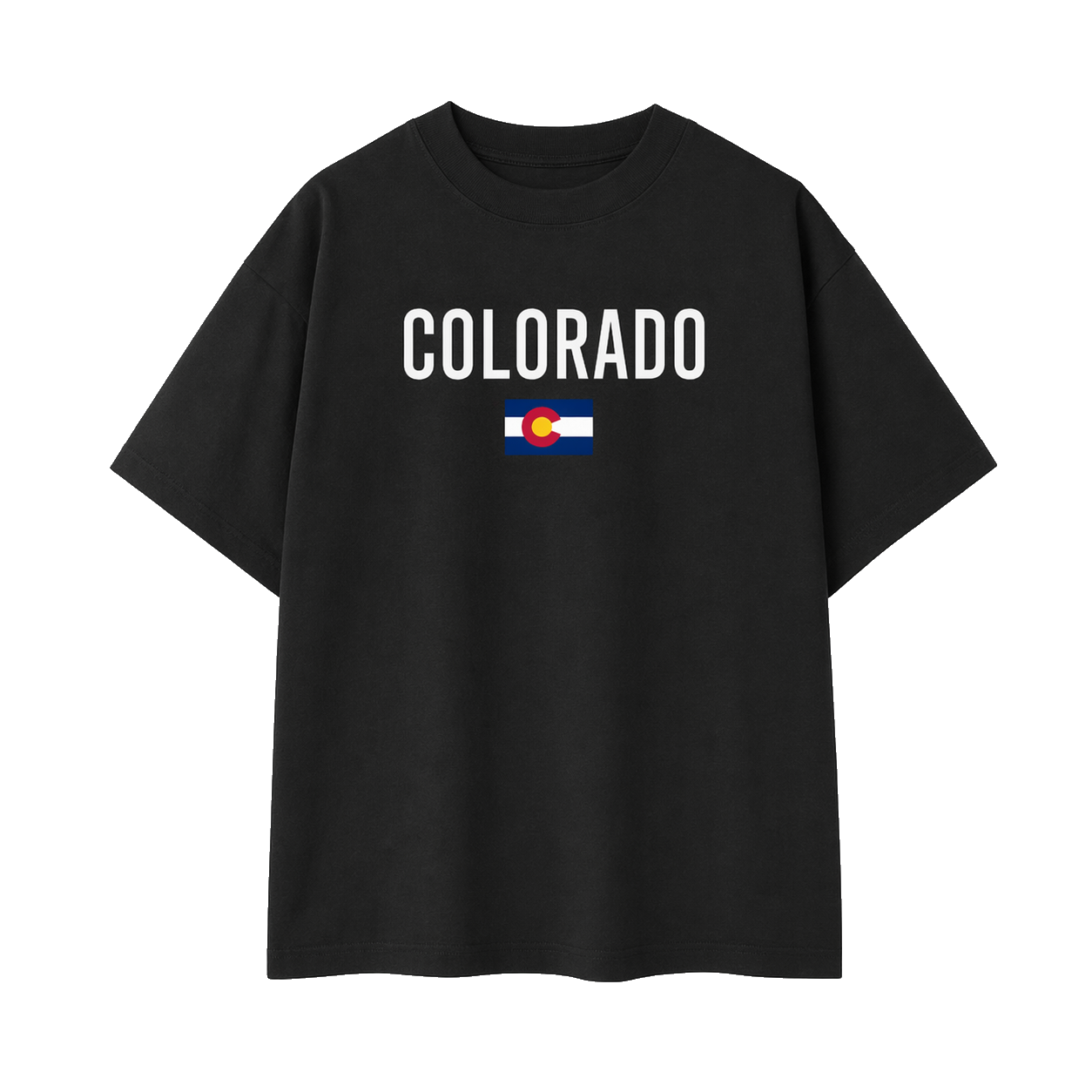 Collection 7 Colorado Essential Cotton T-Shirt - Black front