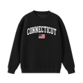 Collection 2 Connecticut Essential Heavyweight Crewneck Sweatshirt - Black front