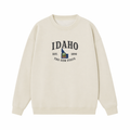 Collection 8 Idaho Essential Heavyweight Crewneck Sweatshirt - Cream front