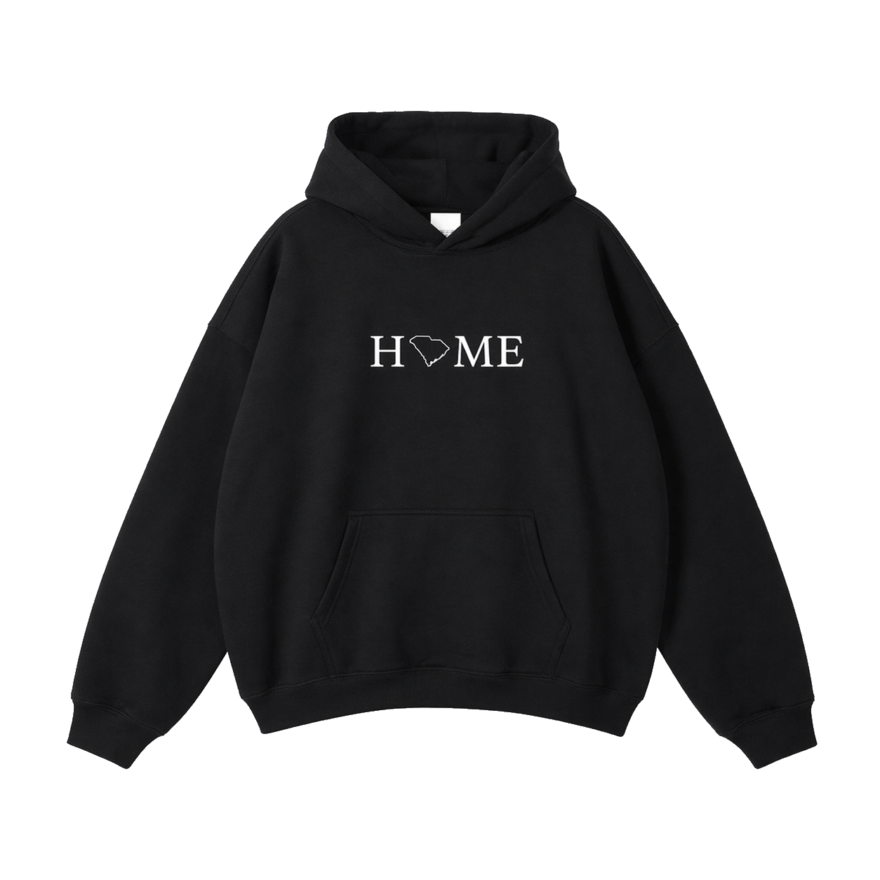 Collection 5 South Carolina Oversize Fleeced Hoodie - Black front