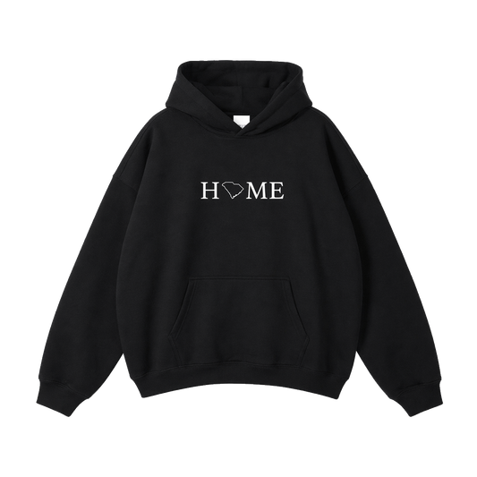 Collection 5 South Carolina Oversize Fleeced Hoodie - Black front