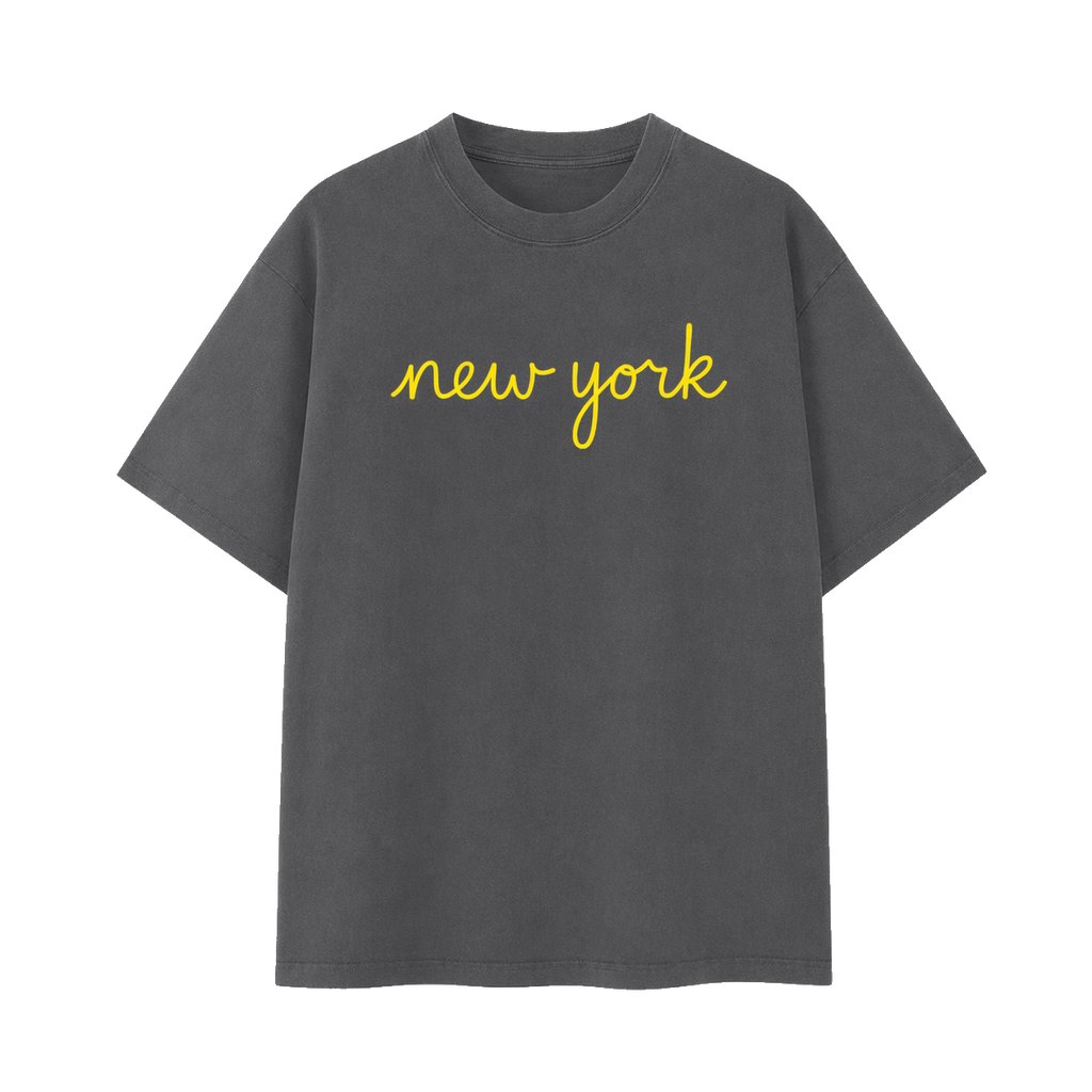 Collection 3 New York Essential Cotton T-Shirt - Dark Gray front