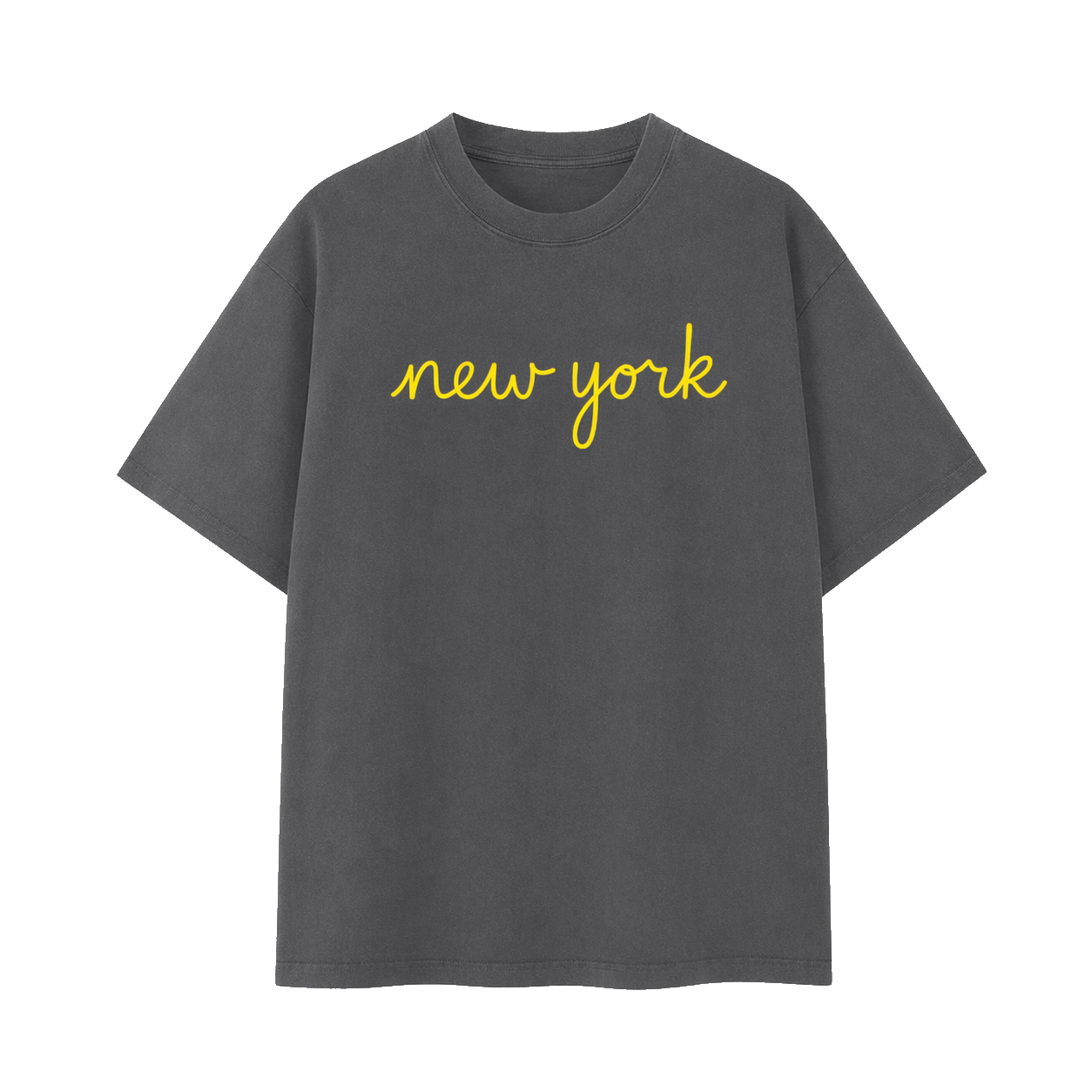 Collection 3 New York Essential Cotton T-Shirt - Dark Gray front