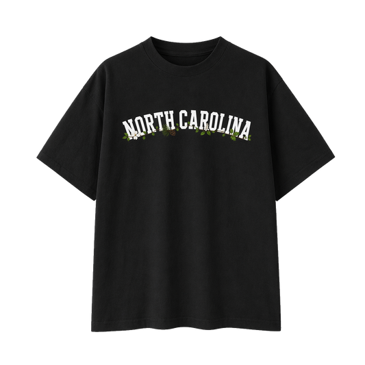 Collection 10 North Carolina Essential Cotton T-Shirt - Black front
