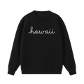 Collection 3 Hawaii Essential Heavyweight Crewneck Sweatshirt - Black front