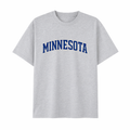 Collection 1 Minnesota Essential Cotton T-Shirt - White Gray front