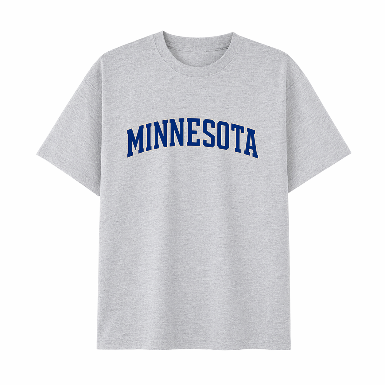 Collection 1 Minnesota Essential Cotton T-Shirt - White Gray front