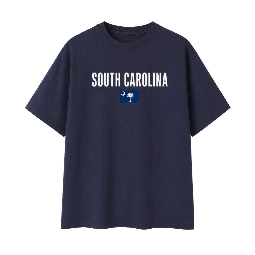 Collection 7 South Carolina Essential Cotton T-Shirt - Navy Blue front