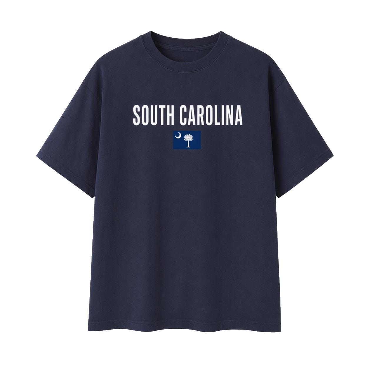 Collection 7 South Carolina Essential Cotton T-Shirt - Navy Blue front