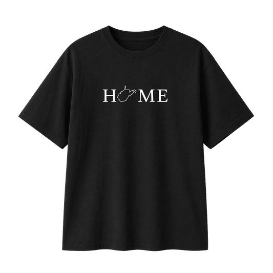Collection 5 West Virginia Essential Cotton T-Shirt - Black front