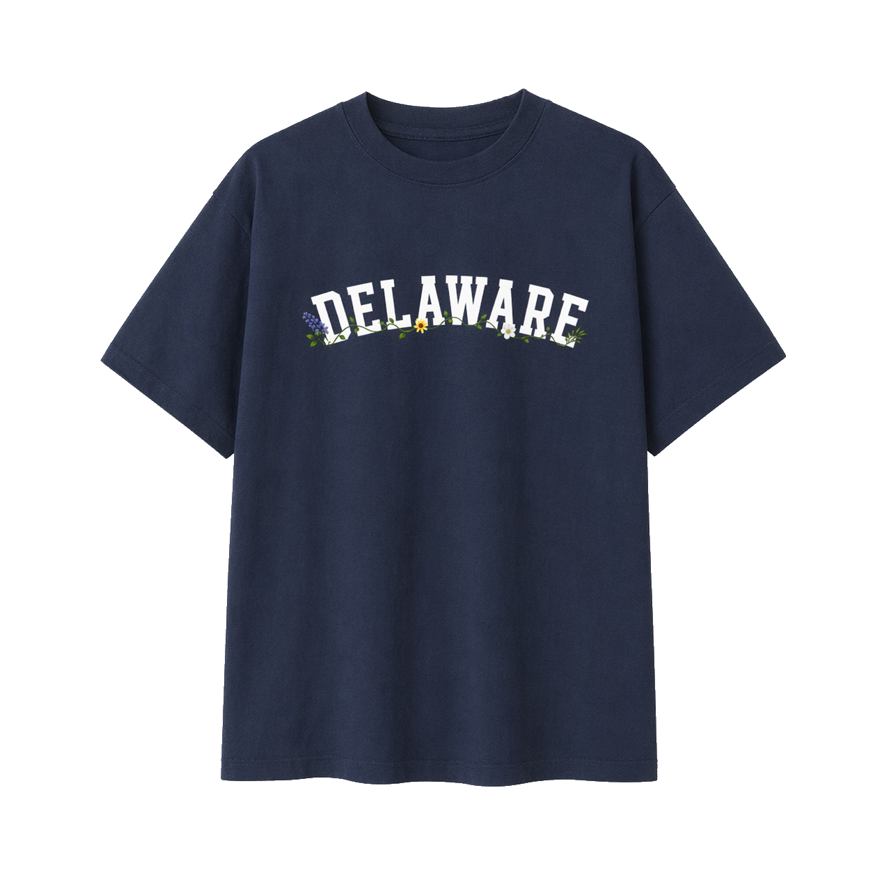 Collection 10 Delaware Essential Cotton T-Shirt - Navy Blue front