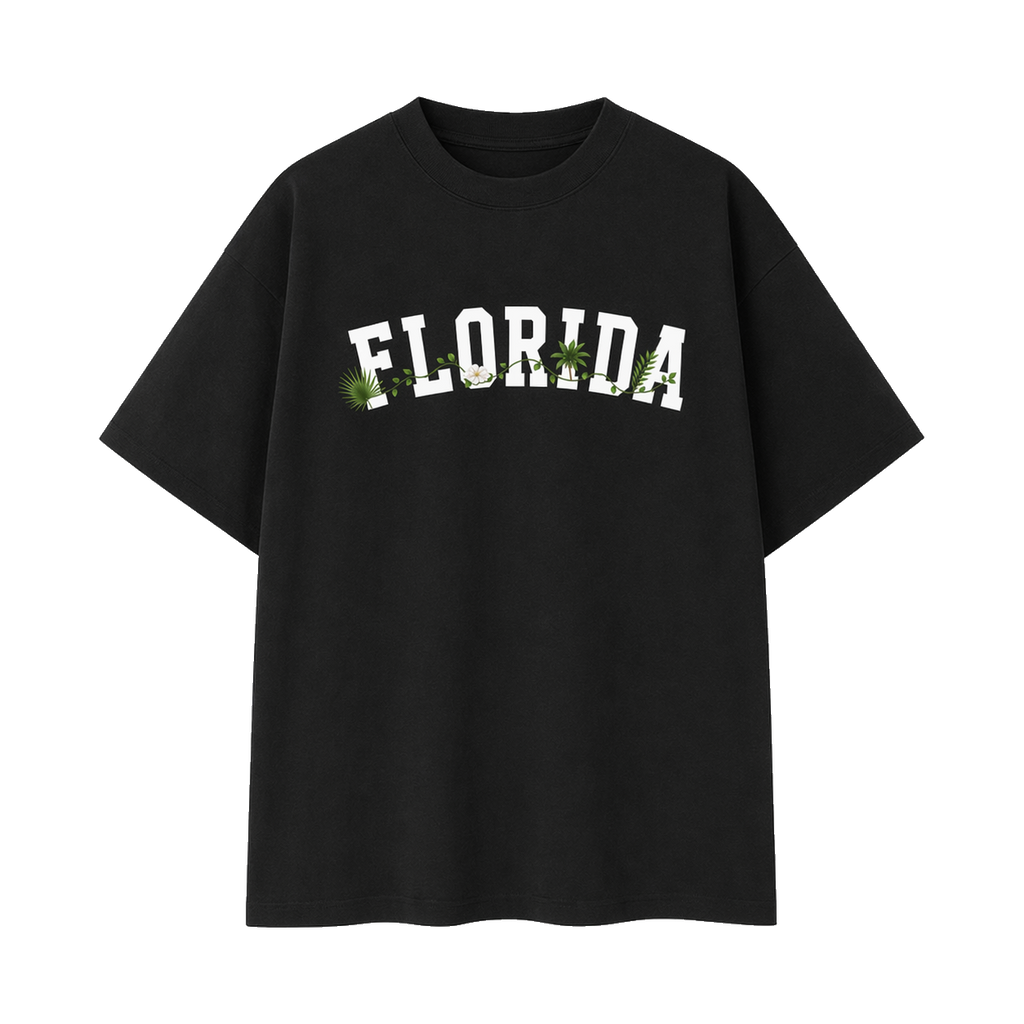 Collection 10 Florida Essential Cotton T-Shirt - Black front