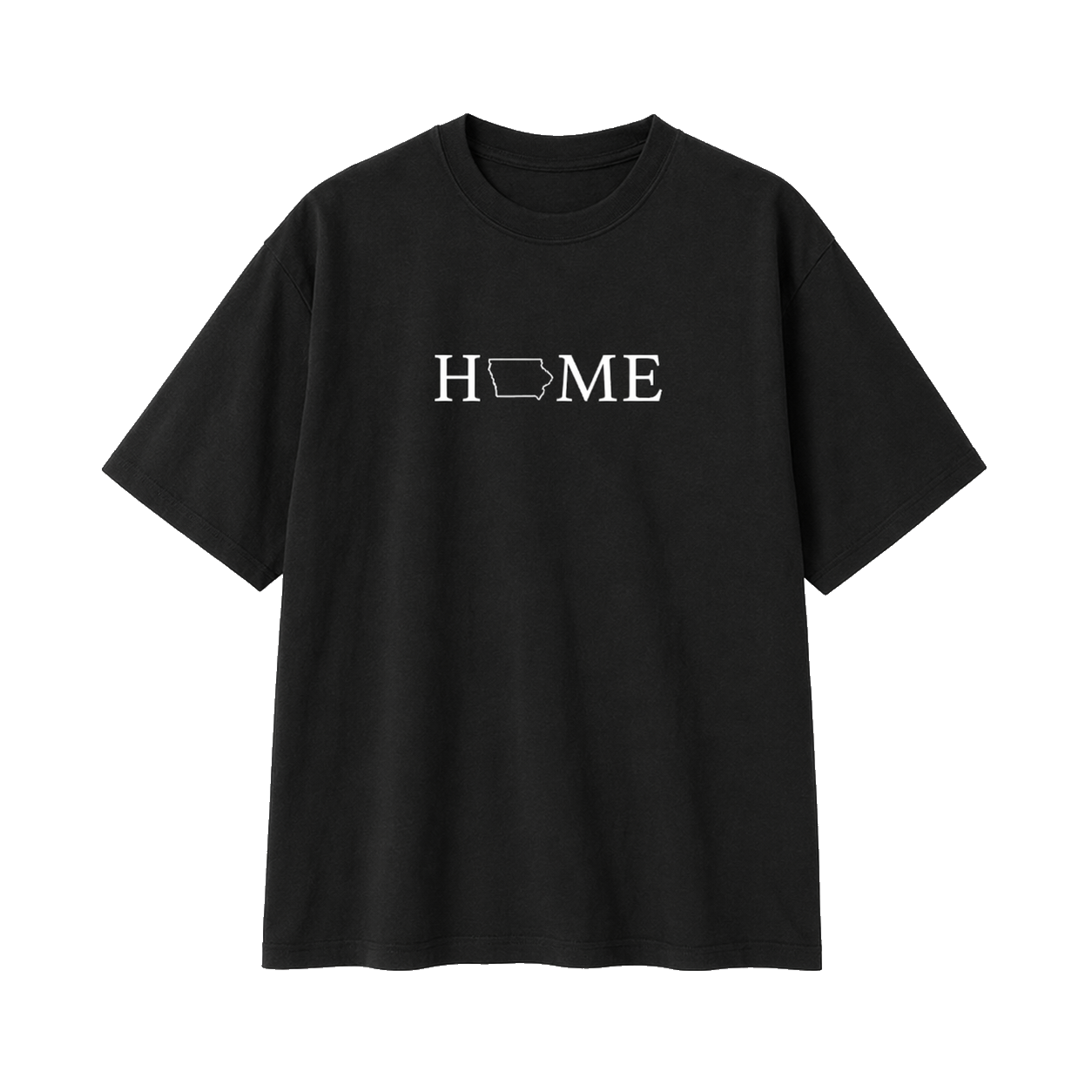 Collection 5 Iowa Essential Cotton T-Shirt - Black front