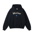 Collection 6 Maine Oversize Fleeced Hoodie - Black front