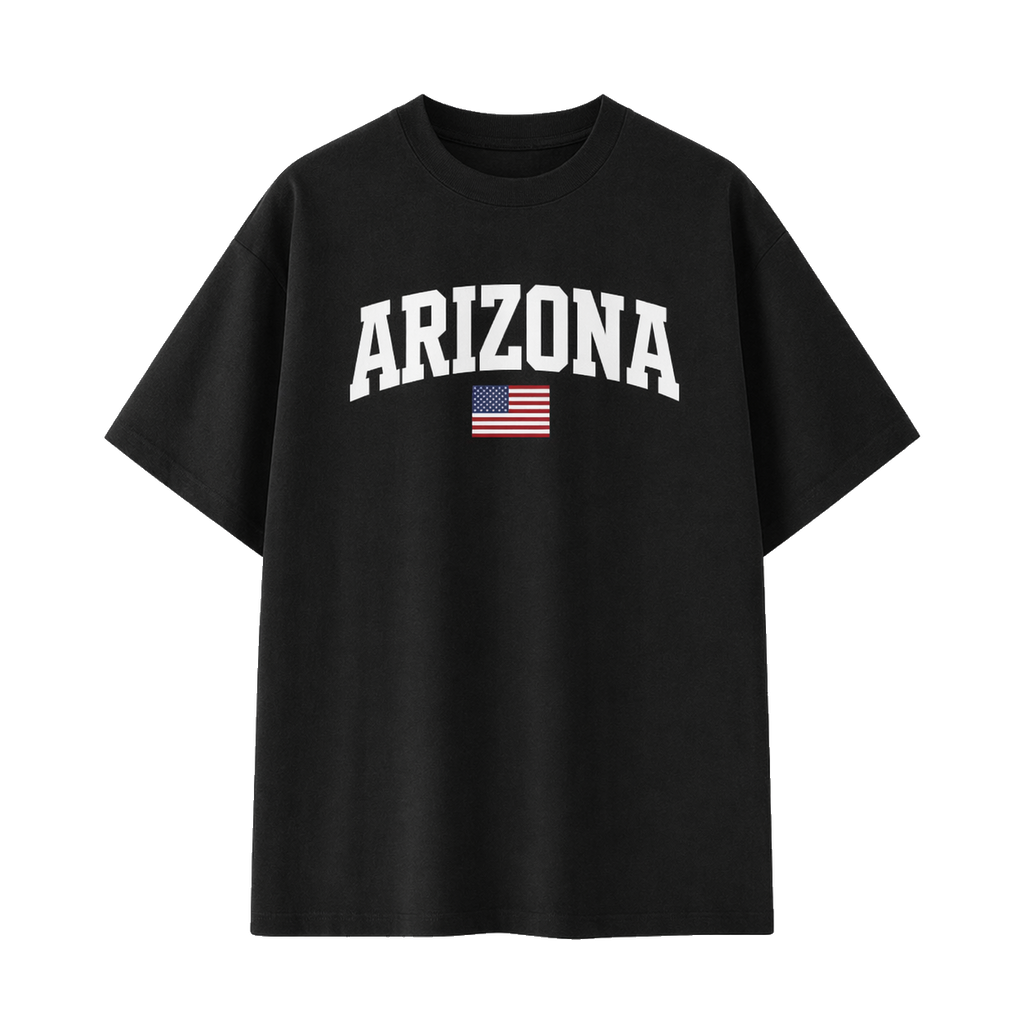 Collection 2 Arizona Essential Cotton T-Shirt - Black front