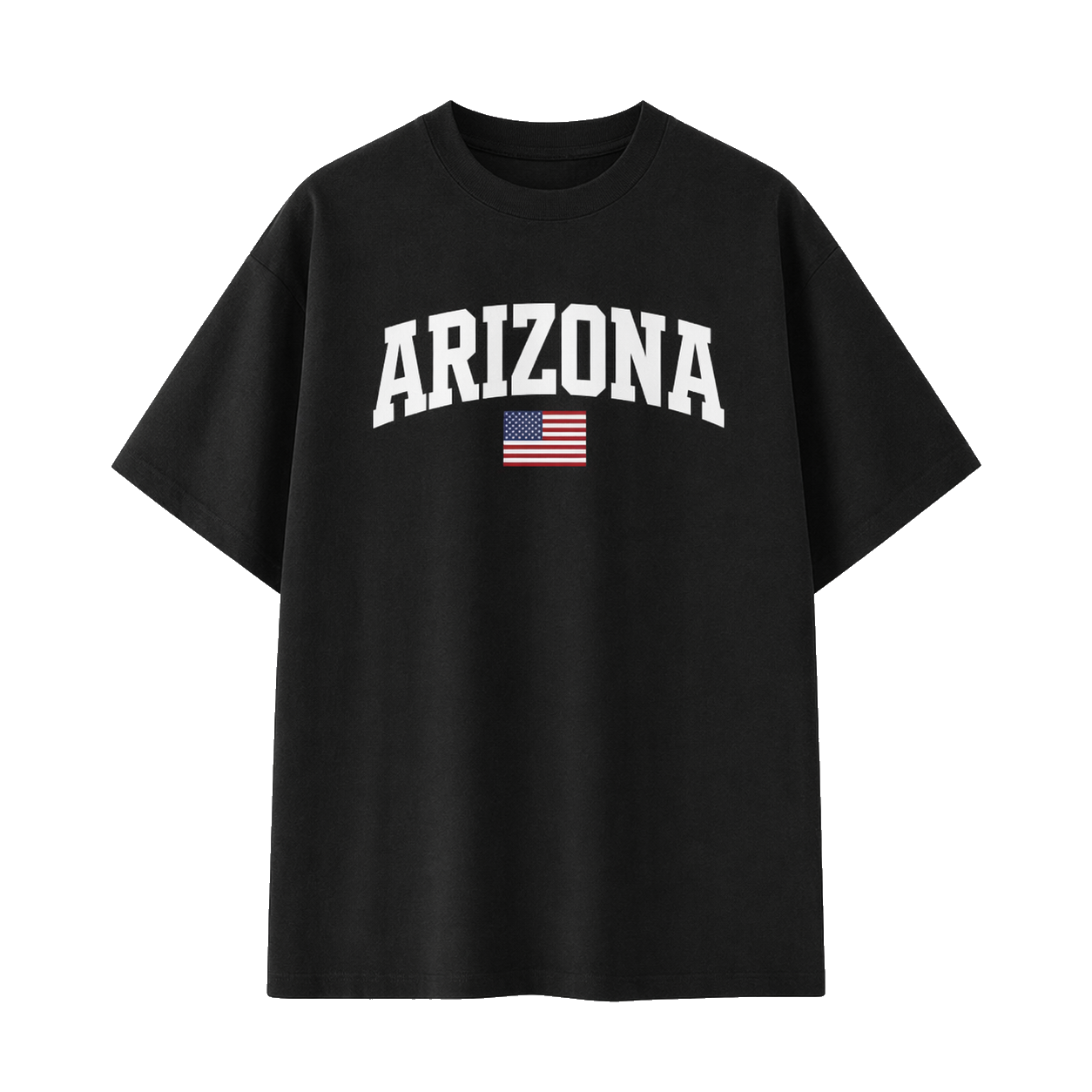 Collection 2 Arizona Essential Cotton T-Shirt - Black front
