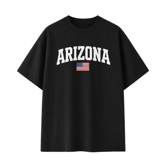 Collection 2 Arizona Essential Cotton T-Shirt - Black front