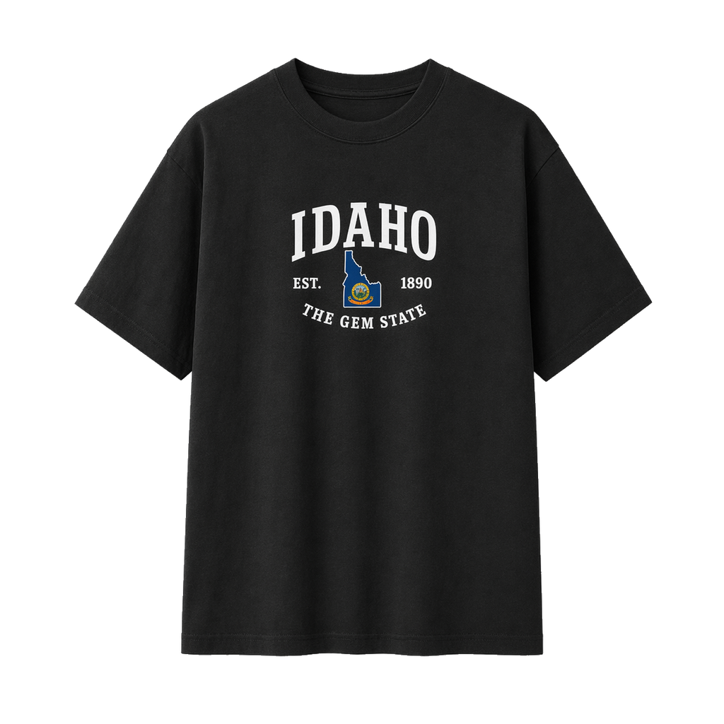 Collection 8 Idaho Essential Cotton T-Shirt - Black front