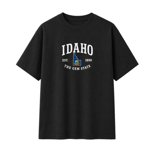 Collection 8 Idaho Essential Cotton T-Shirt - Black front