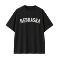 Collection 10 Nebraska Essential Cotton T-Shirt - Black front