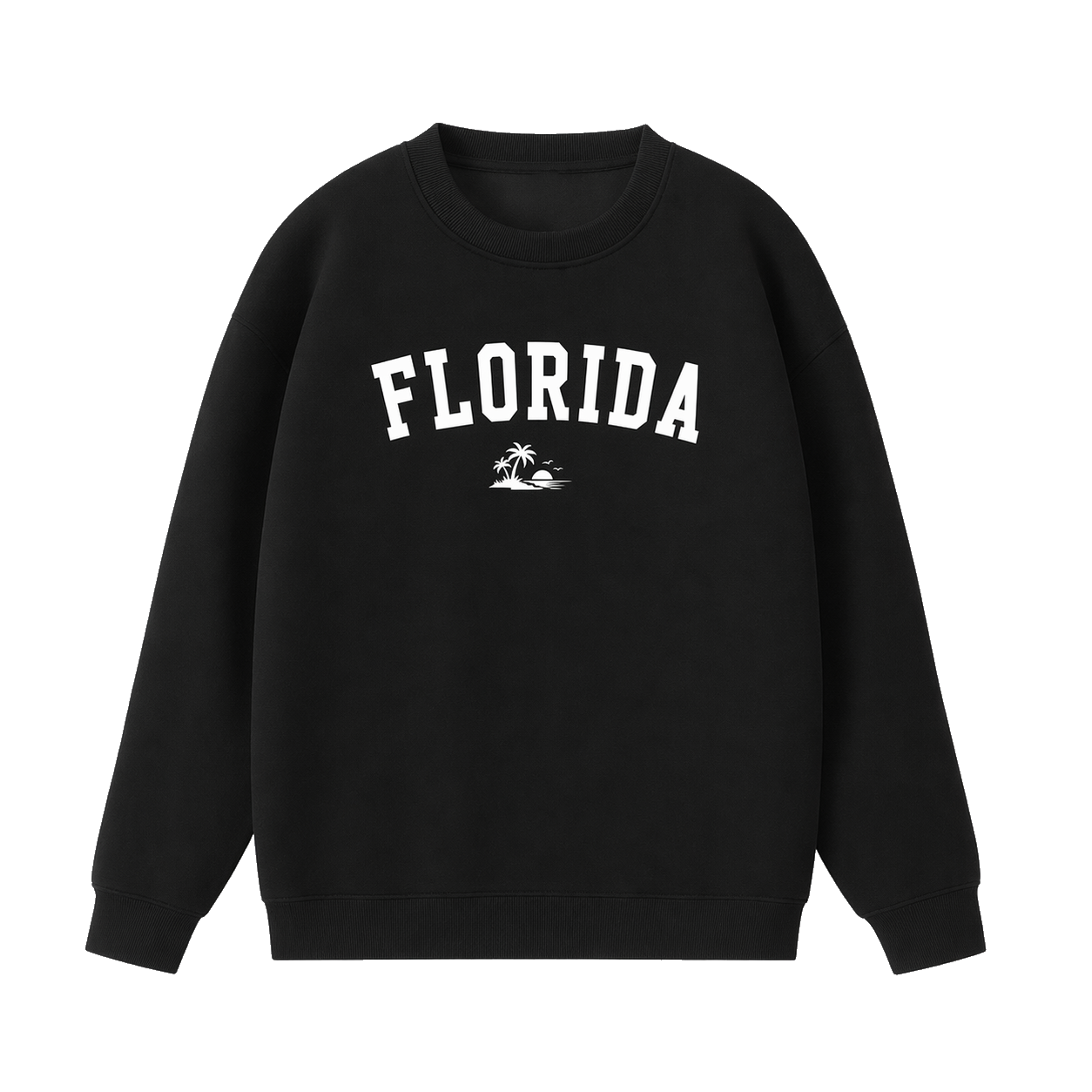 Collection 9 Florida Essential Heavyweight Crewneck Sweatshirt - Black front