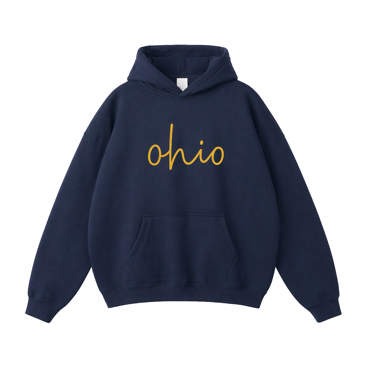 Collection 3 Ohio Oversize Fleeced Hoodie - Navy Blue front
