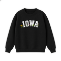 Collection 10 Iowa Essential Heavyweight Crewneck Sweatshirt - Black front